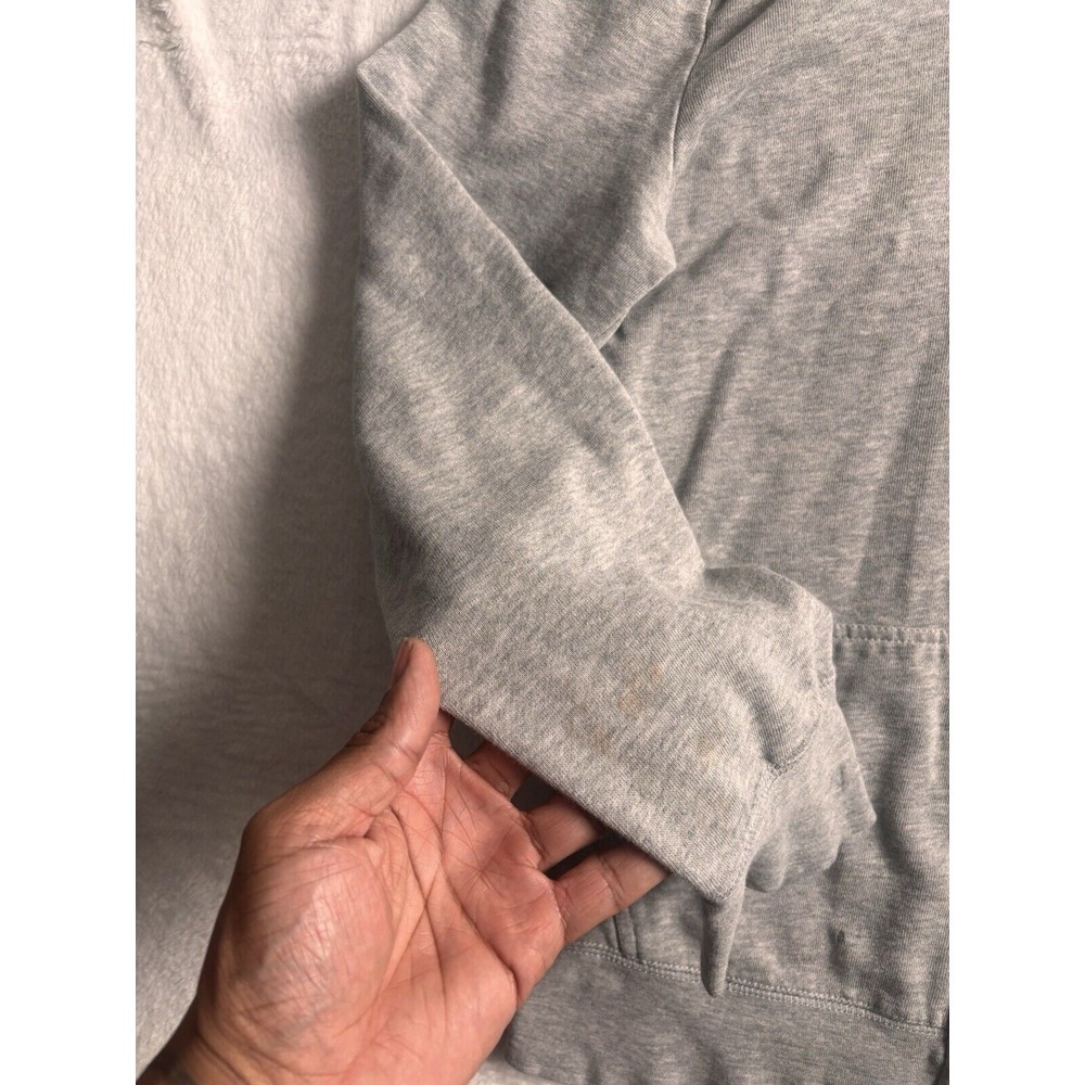 Y2K‎ ROXY Grey Full Zip Long Sleeve Fleece Hoodie Women's Medium Stain * - Picture 5 of 9